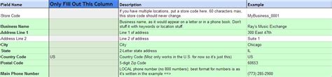 Csv file for moz local .